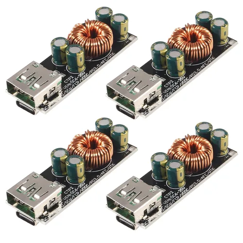 Miniatura 8 de ACEIRMC 60W 6-35V DC a USB tipo C PD 3.0 QC4 tipo A QC3.0 DC carga rápida 12V 24V módulo de alimentación reductor USB tipo C adaptador de carga