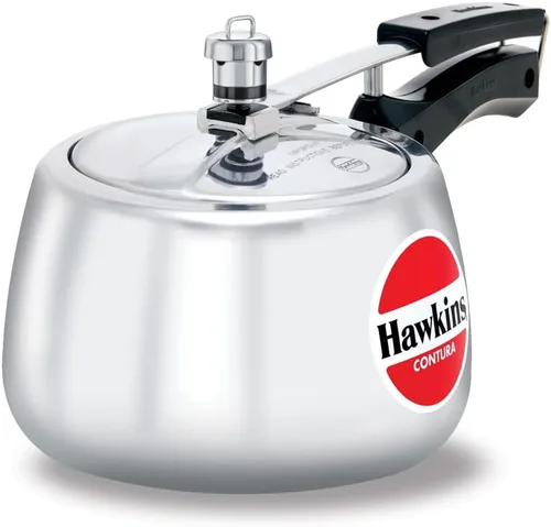Miniatura 12 de Hawkins HC15 Contura - Olla a presión de 1,5 litros, pequeña, aluminio, color plateado