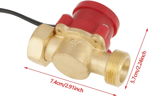 Miniatura 5 de HT-60 220V 0.5A G3/4"-3/4" Interruptor del sensor de agua del hilo para la bomba de refuerzo