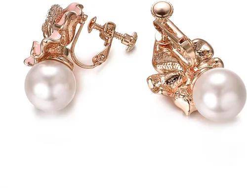 Miniatura 5 de Yoursfs Aretes de clip para mujer, aretes de clip chapados en oro de 18 quilates, sin perforar
