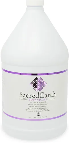Gel de masaje orgánico (1 galón) – Nueva fórmula, sin perfume, sin aceite de nuez, sin gluten, vegano y certificado orgánico por USDA