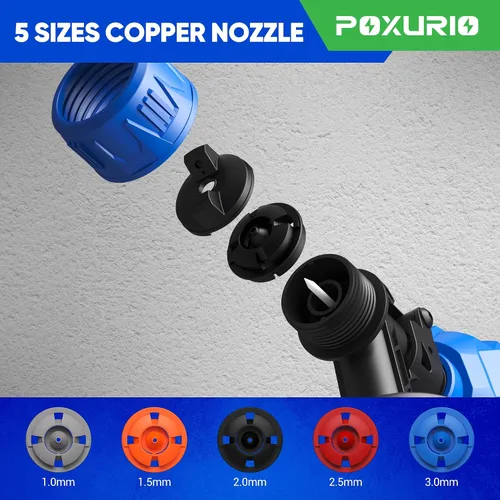 Miniatura 3 de Pulverizador de pintura, pulverizador de pintura eléctrico de 900W con 5 boquillas y 3 patrones, pistola de pintura HVLP de 1200ML para pintura