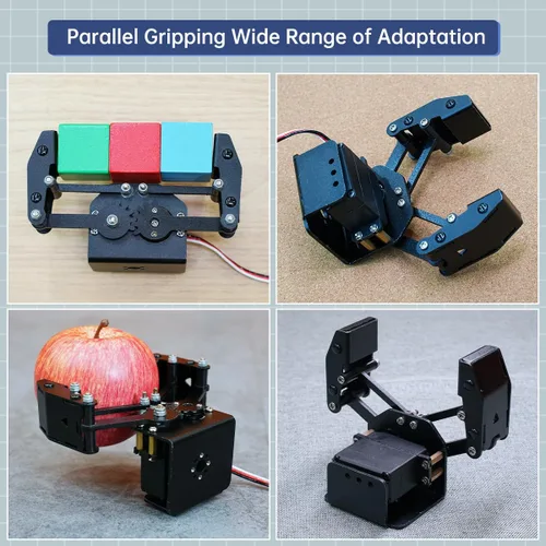 Miniatura 3 de Garra mecánica Robot Gripper Grabber Pickup DIY, piezas de repuesto de accesorios de construcción, BigClaw con servo digital y probador