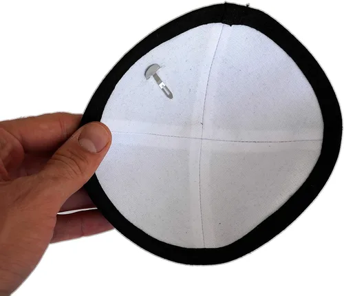 Miniatura 3 de Sombrero kipá de lino para hombres y niños, hermoso, transpirable, cómodo, suave, Yamaka Kippa - para celebrar