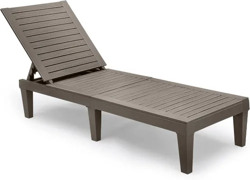 Miniatura 17 de YITAHOME - Tumbonas para exteriores con cojín y respaldo ajustable, tumbonas resistentes para patio junto a la piscina, fácil montaje, impermeables