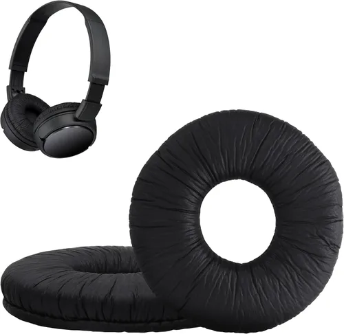 kwmobile Almohadillas para oídos compatibles con Sony MDR-ZX100/ZX110/ZX300/V150 - 2 piezas de repuesto para auriculares, color negro