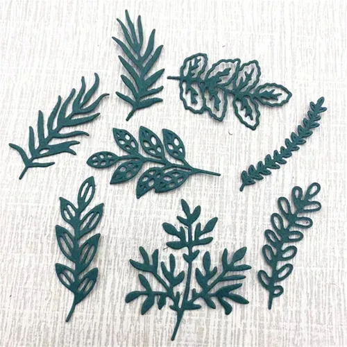 Miniatura 5 de hinana Juego de 8 troqueles de hoja de metal, varias hojas de corte de flores, plantillas de corte para manualidades, álbumes de recortes, álbumes