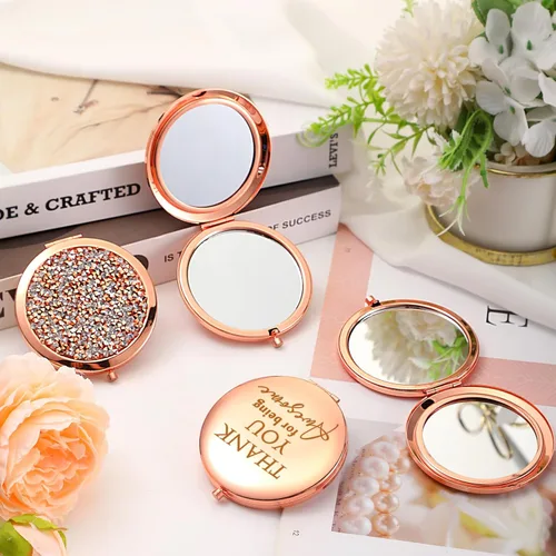 Miniatura 4 de Kathfly 10 piezas de regalos de la semana de CNA, espejo compacto a granel, regalos de agradecimiento para mujeres, espejo de maquillaje plegable