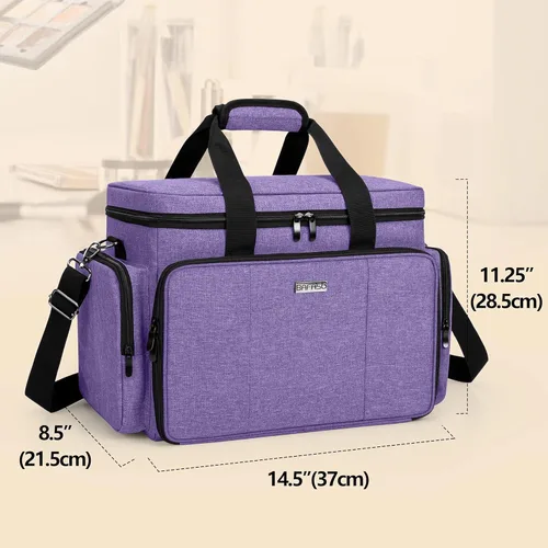 Miniatura 6 de BAFASO Bolsa de maquillaje grande con divisores extraíbles, estuche de maquillaje de viaje para cosméticos y suministros para el cabello