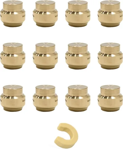 Miniatura 14 de Paquete de 5 tapas de enchufe EFIELD de 1/2 pulgada, ajuste a presión para conectar Pex, cobre, CPVC con un clip de desconexión, (PF143-5 piezas)