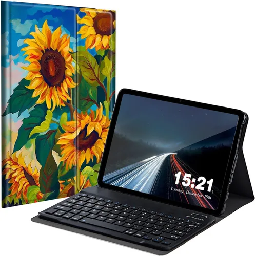 Miniatura 15 de Funda de teclado para Samsung Galaxy Tab S6 Lite 2022/2020, Galaxy Tab S6 Lite SM-P610/P613/P615/P619 con teclado Bluetooth inalámbrico desmontable