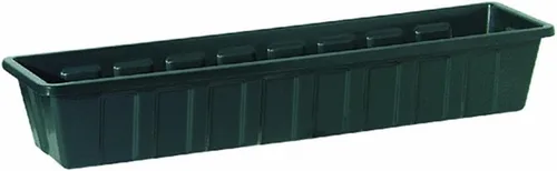Miniatura 5 de Novelty Poly-Pro Jardinera de plástico para flores , Caja de flor, 36 - pulgadas Negro