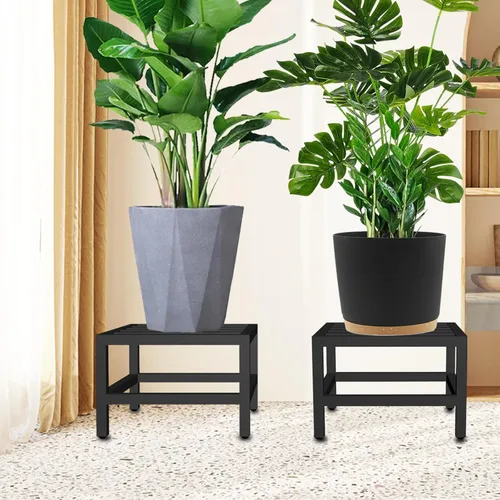 Miniatura 5 de Lilybud- lily Soporte para Plantas de Interior y Exterior, 2 Piezas Soportes para Plantas de Metal Resistente Soporte de Pedestal