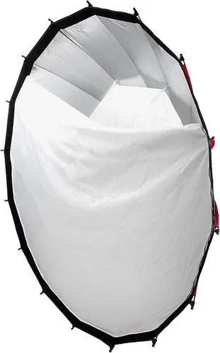 Miniatura 5 de Fotodiox EZ-Pro DLX - Plato de belleza plegable de 60 pulgadas y combinación de caja de luz con inserto Bowens y rejilla, interior reflectante