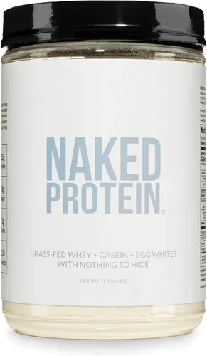 NAKED Mezcla de proteínas en polvo - Mezcla de proteínas de huevo, suero de leche y caseína
