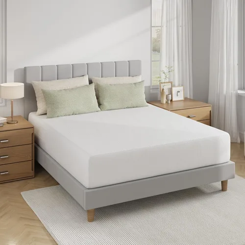 Miniatura 10 de Novilla Colchón tamaño Queen de 5 pulgadas, colchón de espuma viscoelástica de gel para dormir fresco por la noche y aliviar la presión, colchones