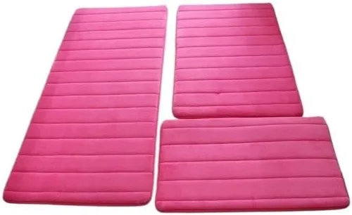 Miniatura 12 de Alfombra antideslizante de Baño De Espuma Viscoelástica, Tapete Moderno, Antideslizante, 3 Unidades Por Juego Alfombras de Baño