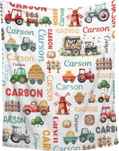 Miniatura 21 de Manta personalizada de franela de vellón con nombre, ligera, suave, bonita y acogedora para cama, sofá, viajes al aire libre, 30 x 40 pulgadas