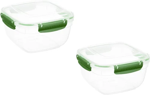 Miniatura 24 de Superio Recipiente de plástico para almacenamiento de alimentos con tapa hermética para cocina, 10 tazas, 80 onzas, libre de BPA, a prueba de fugas