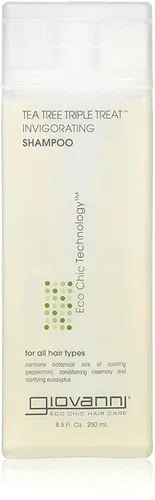 Shampoo Giovanni Triple Treat de árbol de té, 8.5 oz