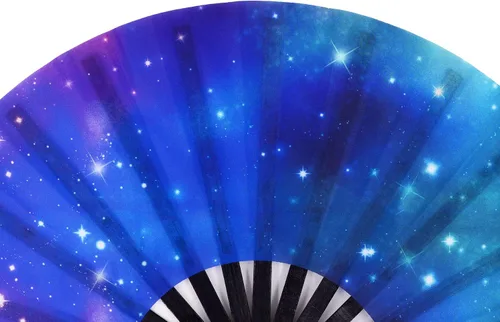 Miniatura 5 de Abanicos grandes para rave, ventilador plegable de mano para bailar en línea, abanicos para botas en el suelo, baile para refrescar, fiesta, baile