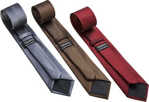 Miniatura 17 de Juego de corbata de regalo para hombre, corbata sedosa, bolsillo cuadrado, clips de corbata, gemelos para hombres