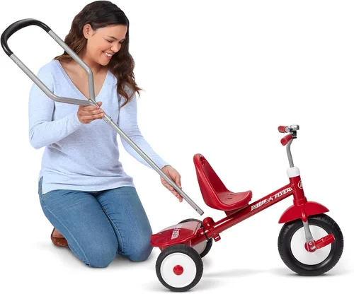 Miniatura 7 de Radio Flyer Deluxe Steer & Stroll Trike, Sencillo, Rosado