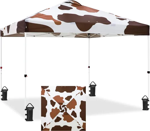 Miniatura 276 de EAGLE PEAK Tienda de campaña desplegable con bolsa de transporte con ruedas, 8 estacas, 4 cuerdas, 4 bolsas de peso, toldo de tienda de campaña