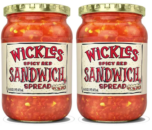 Wickles Spicy Red Sandwich Spread, 16 onzas (paquete de 2)