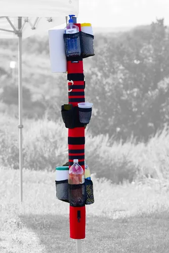 Miniatura 3 de ezSTOW Organizador de toldo: organiza tu toldo, soporte para bebidas, almacenamiento de toallas de papel, bolsillos de protección solar, bolsas