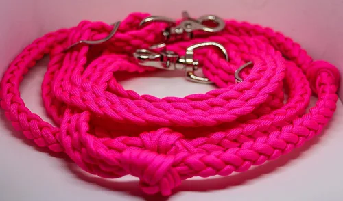 Miniatura 2 de rosado, (Barrel Reins Horse Tack Neon Hot Pink)