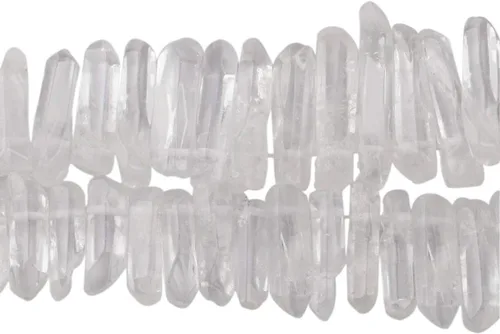 Miniatura 21 de TUMBEELLUWA Puntas de cristal de cuarzo para bisutería Cuentas de cristal de cuarzo con revestimiento de titanio pulidas o en bruto 15 pulgadas