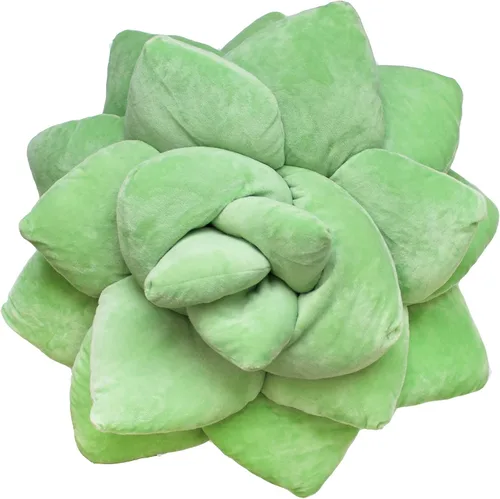 Miniatura 13 de Green Philosophy Co. Lil Pop Almohada de flores suculentas de melocotón