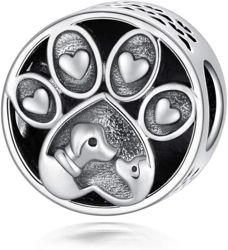 Miniatura 3 de Abalorio personalizado para perro, gato, abeja, unicornio, plata de ley 925, compatible con pulsera Pandora