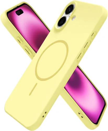 Miniatura 223 de oakxco Funda de silicona Mag Safe para iPhone 17 Pro Max, funda magnética delgada y fina compatible con carga inalámbrica MagSafe, bonita funda Negro