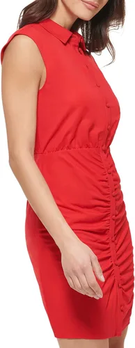 Miniatura 2 de GUESS Vestido tipo camiseta con botones para mujer