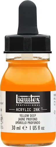 Miniatura 13 de Liquitex - Pintura acrílica profesional INK! Jarro de 1 onza, color blanco de titanio Bronce Rico Iridiscente