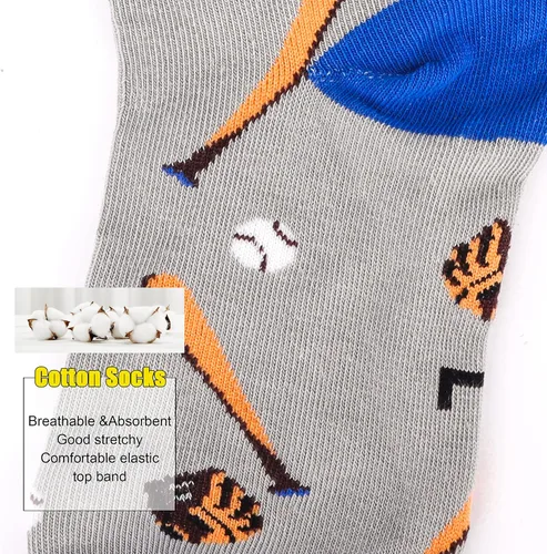 Miniatura 3 de Belloxis Calcetines para niños, regalos de fútbol, baloncesto y béisbol para niños de 8 a 12 años