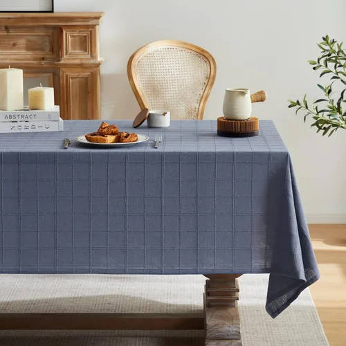 Miniatura 21 de ZeeMart Mantel (beige, redondo de 52 pulgadas)