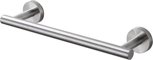 Miniatura 29 de SEIDO Toallero de acero inoxidable 304 para pared de baño, longitud útil de 9.6 pulgadas, barra de toalla de mano dorada cepillada, barra de toalla