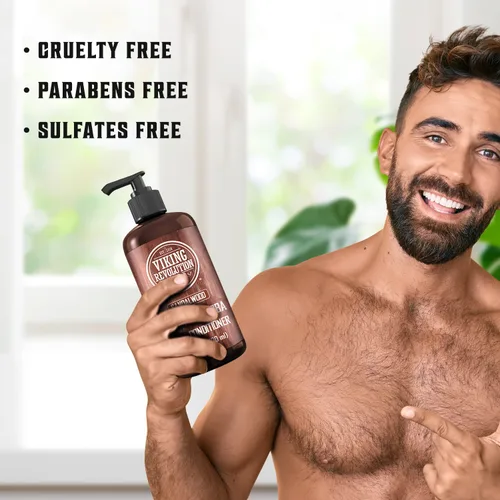Miniatura 4 de Viking Revolution - Acondicionador de sándalo con biotina y aceite de jojoba - Acondicionador para hombres, acondicionador natural para cabello