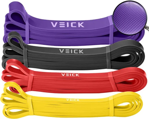 Miniatura 16 de VEICK Bandas de resistencia para entrenamiento, bandas de ejercicio, bandas de entrenamiento, bandas de asistencia para dominadas, juego de bandas