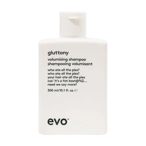 EVO Champú voluminizador de glotonería - Champú voluminizador para todo tipo de cabello - Añade elevación, brillo corporal, fuerza y elasticidad