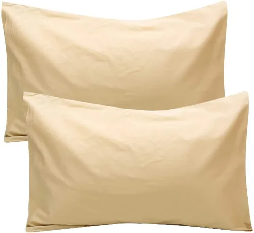 Miniatura 17 de Fundas de almohada de algodón peinado de 600 hilos (paquete de 2) tamaño Queen de 20.0 x 30.0 in, color rosa claro liso Rosa Claro (Sólido)