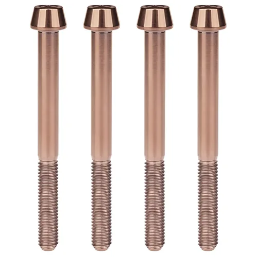 Miniatura 11 de Titanio Ti M6 x 10 16 18 20 25 30 35 40 45 50 55 60 2.559 in Allen - Tornillos hexagonales de 2.559 in, tornillos cónicos, paquete de 4