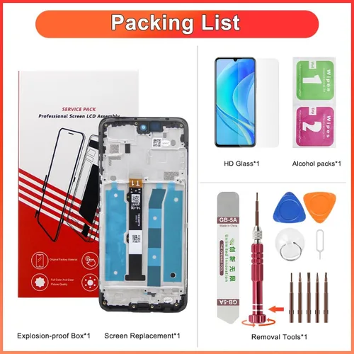 Miniatura 2 de Pantalla LCD para Motorola G 5G [versión 2022] Reemplazo de pantalla Moto G 5G 2022 Kits de reemplazo de pantalla con marco XT2215 XT2215-1 XT2215DL