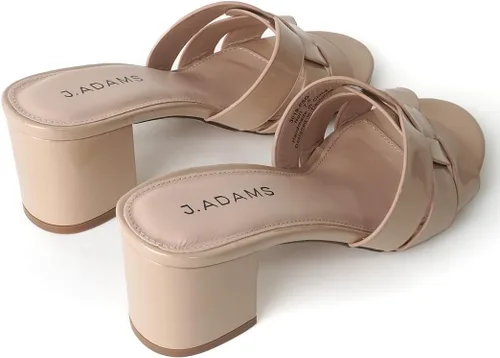 Miniatura 4 de J. Adams Nori Mules para mujer - Sandalias elegantes de tacón de bloque