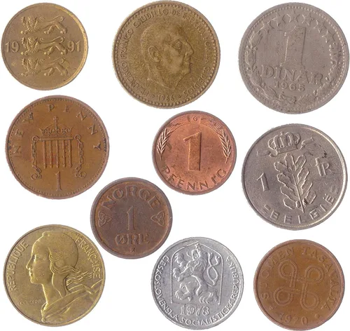 Miniatura 36 de LOTE de 28 Monedas Diferentes de la UE (Colección PRE-Euro) - Monedas Coleccionables, Monedas Antiguas para Álbum o Exhibición