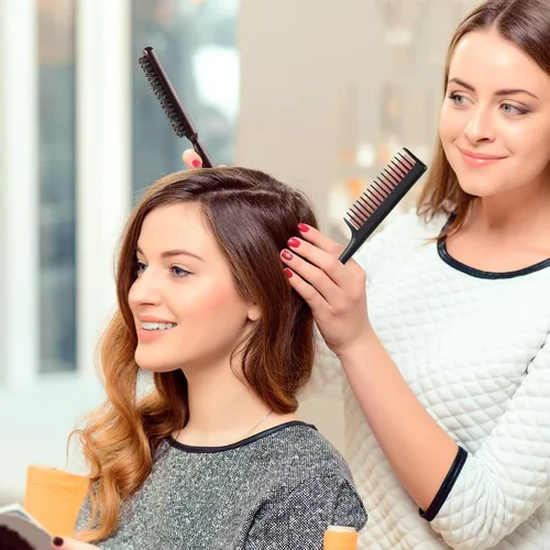 Miniatura 5 de Patelai Juego de 3 piezas de peines para cardado de cabello incluye 2 peines triples de nylon y cepillos de cerdas de jabalí para mujeres, peinado