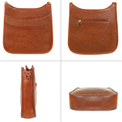 Miniatura 4 de KOGTLA Hobo Crossbody Leather Bags with Guitar Strap for Women
